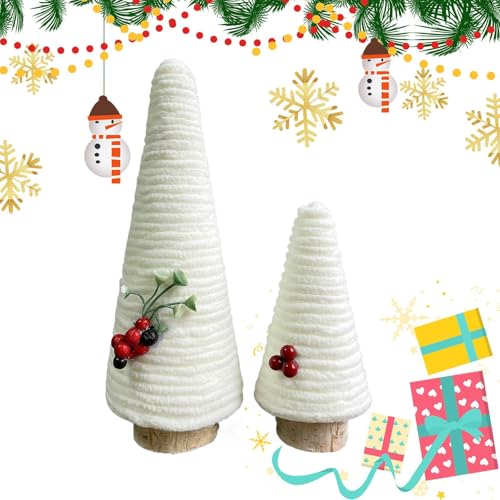 Fuuxtci Árbol de Navidad de Mesa - 2 Piezas Cartel Navideño para Mesa,Centro De Festivo para Hogar Rústico Esquina De Chimenea Invernal - Decoración Interior para Fiestas