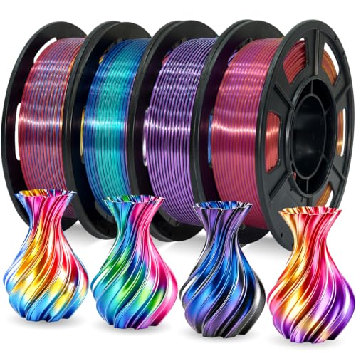 MEUYMEU Tri-Color Silk PLA+ 4 Pack (4 variants), 4x250g