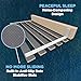 Meliusly Queen Bed Slats 59x80 – Heavy Duty 0.6 Inch Thick Replacement Wood Slats for Queen Bed Frame, Slatted Bed Base with Under 2.5 Inch Spacing, Wooden Mattress Support Slats for Platform Bed