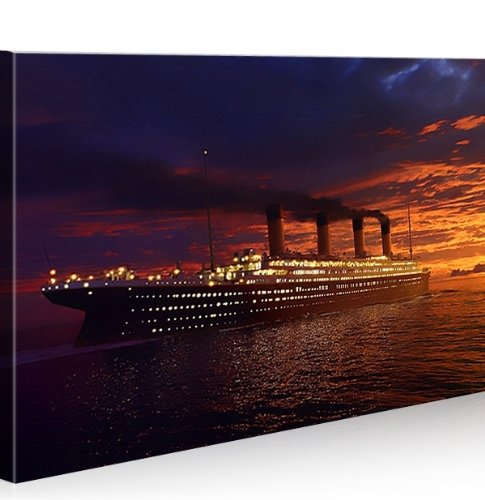 Tableau Titanic grand format moderne pour habiller un grand mur vide