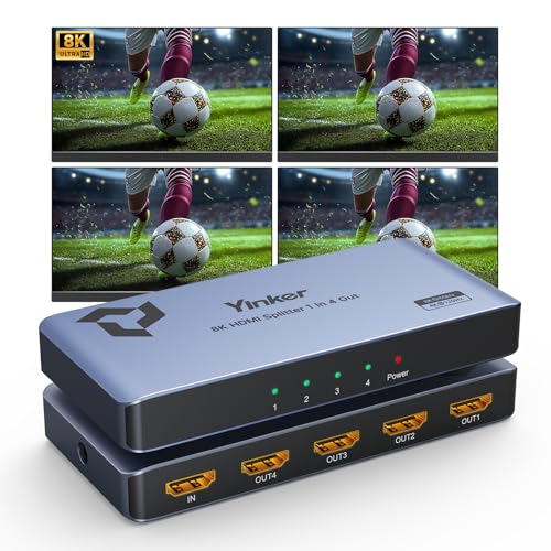 Répartiteur HDMI 8K pour éviter les pertes de signal sur quatre TV