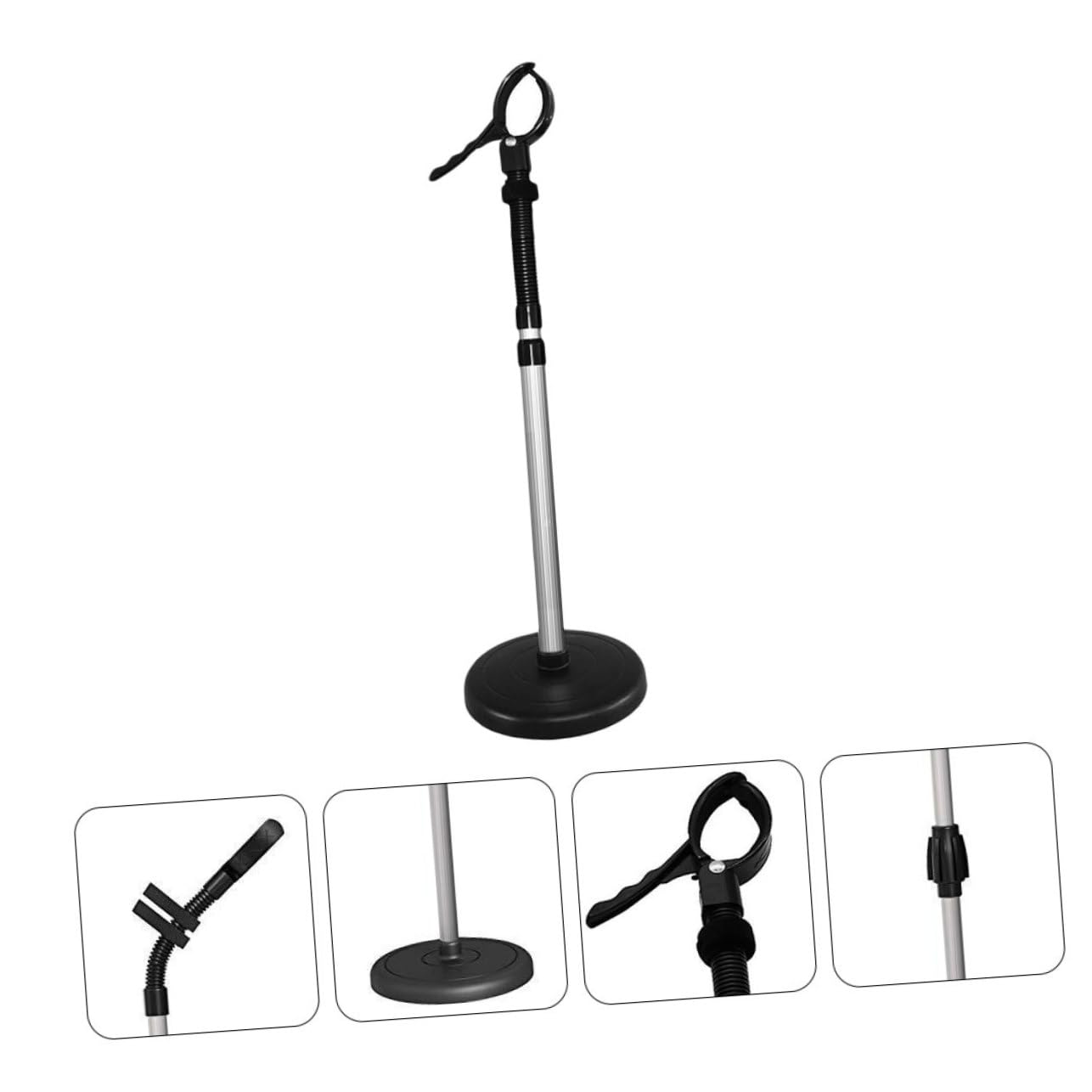 DOITOOL Supporto per Asciugacapelli con Ventosa, Mani Libere, Rotazione 360° in Lega e Gomma, Facile da Installare, per Styling e Curling