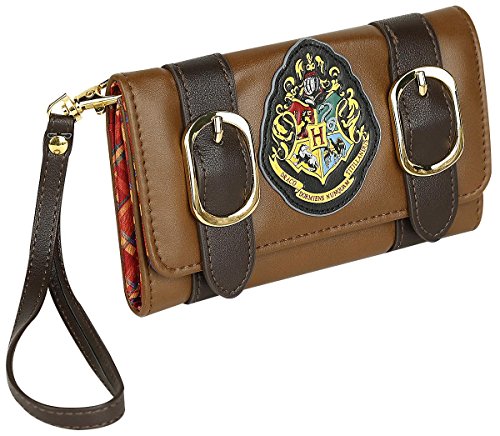 Preisvergleich Produktbild Harry Potter Hogwarts Geldbörse, faltbar, Mehrfarbig, (Gw1Cvphpt), Münzbeutel, 24 cm, Braun