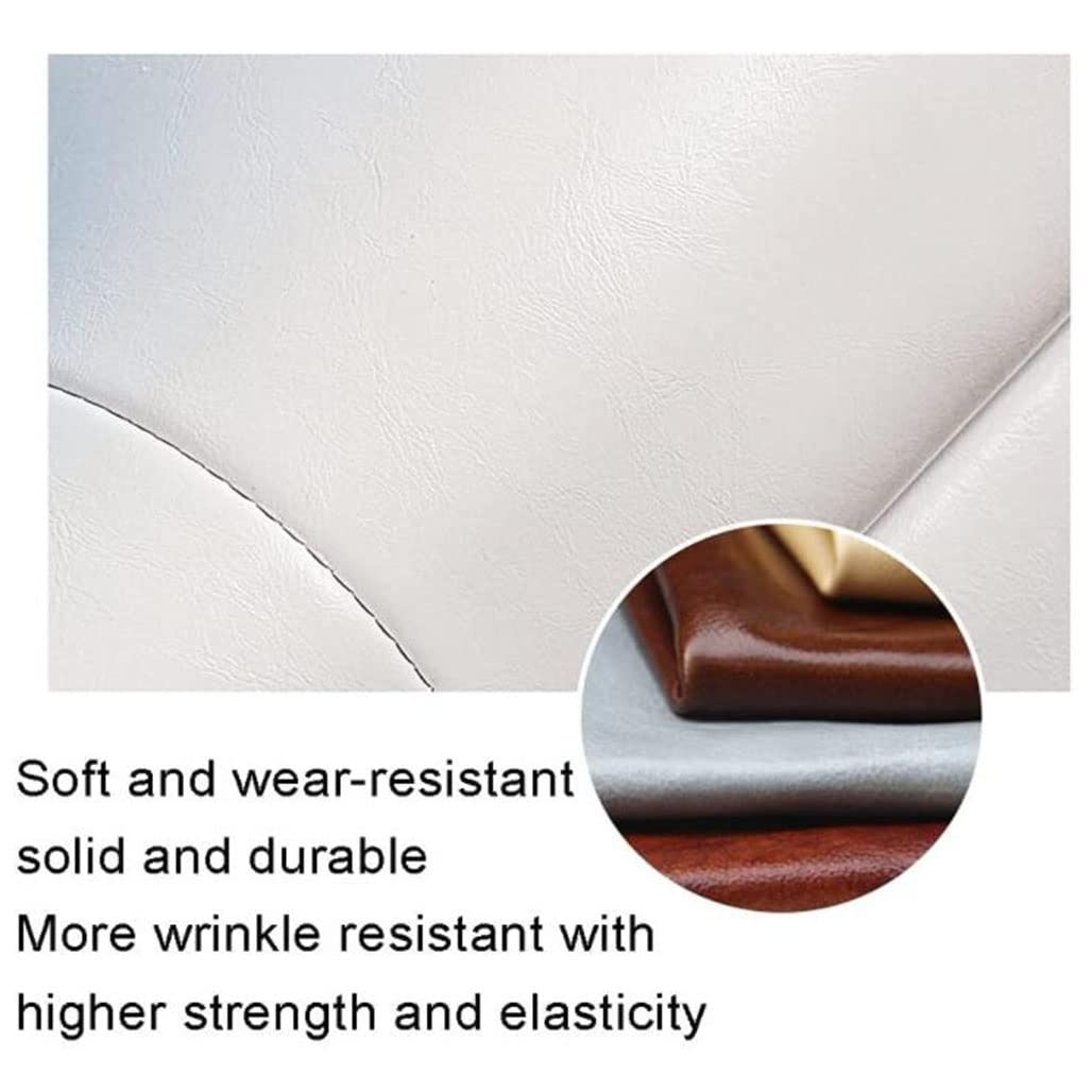 Otomana Plegable con Almacenamiento, Taburete Rectangular para sofá con Almacenamiento y Tapa abatible, Banco para Zapatos de Cuero, Estructura de Madera Maciza con Tapa