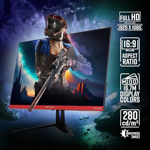 Image of ZEBRONICS 24 inch 165Hz Gaming Monitor with FHD 1080p, IPS Panel, 1ms MPRT, HDR10, Free sync Support, HDMI, DP, 250 Nits max, 16.7M Colors, Built-in Speakers and Ultra Slim Bezel Less Design ZEB-S24A