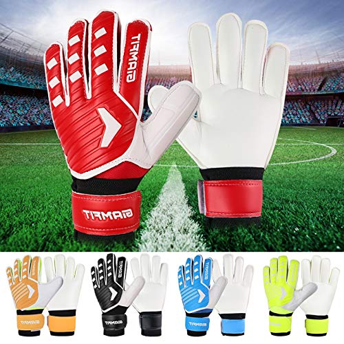 Guantes de Portero,Guantes Portero Tamaño for niños Adultos Portero Dedo Guantes de protección Espesado látex Guantes de Portero de fútbol Guantes de Portero de fútbol