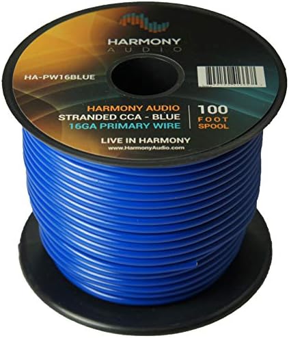 Harmony Audio HA-PW12PURP Primary Single Conductor 12 Gauge Purple Power or Ground Wire Roll 100 Feet Cable for Car Audio/Trailer/Model Train/Remote