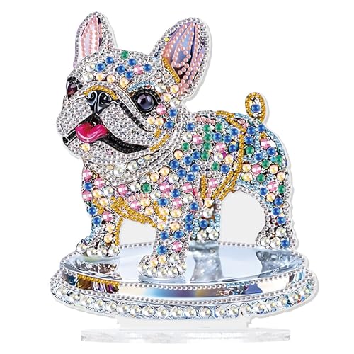 Peinture diamant chiens 15x20 cm pour illuminer votre salon