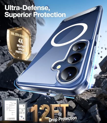 Image of TORRAS Strong Magnetic & Seamless Stand for Samsung Galaxy S24 Case Clear