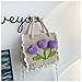 Handmade Purses and Handbags for Women, Handmade Crossbody Bags Women, Top Handle Satchel Shoulder Tote Bags with Pearl Strap for Girls Ladies