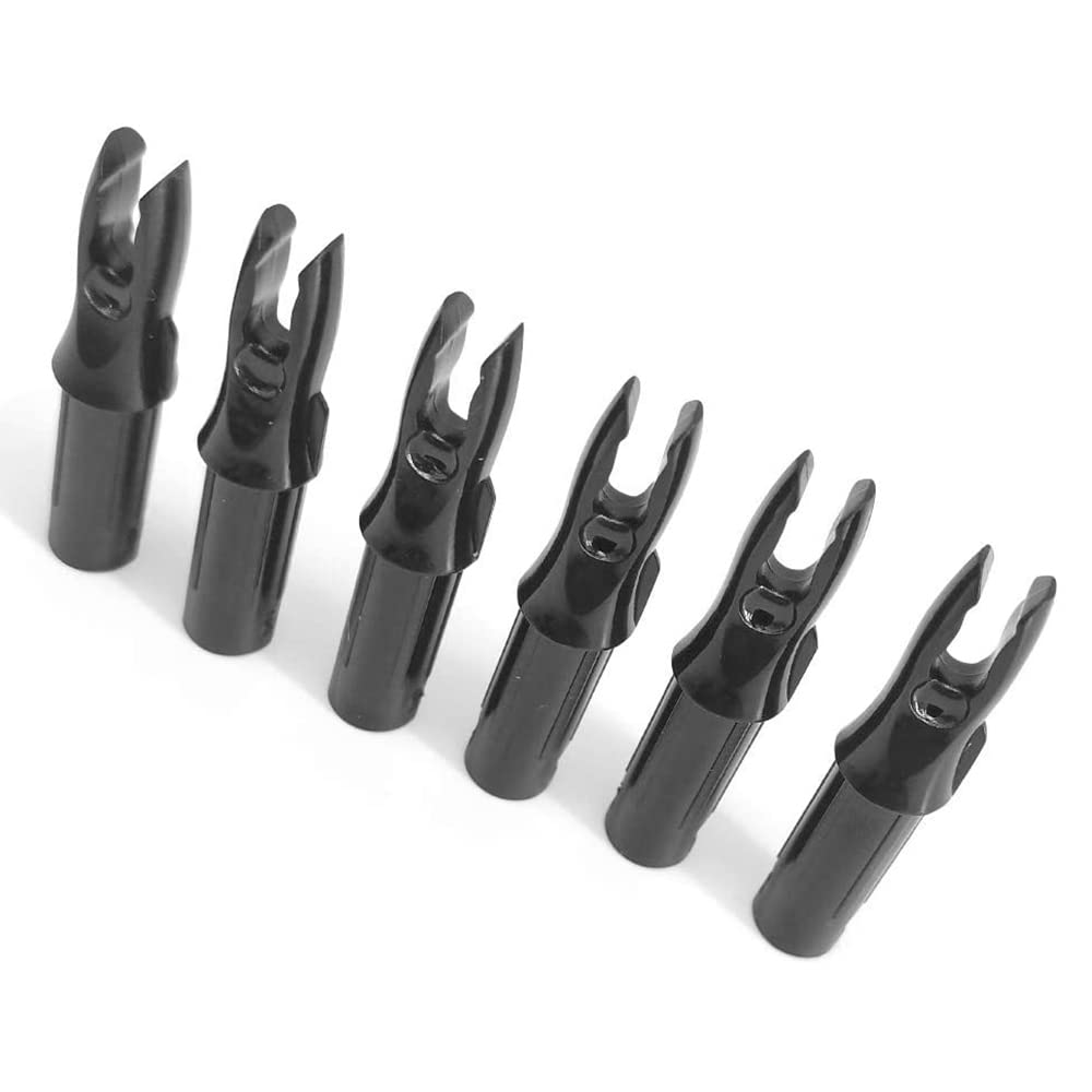 60 Pack BogenschießEn Pfeile Nock ID 6,2 Mm Pfeile Nocken Insert Tagel für DIY JagdschießEn Pfeile Verbindung Recurve Bogen