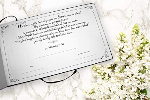 Image of Aurora Celebration of Life Funeral Guest Book for Memorial Service