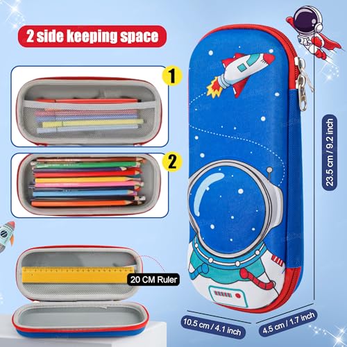 Image of Zest 4 Toyz Pencil Case for Kids|Space Themed Stationery Pencil Box with Durable Zipper EVA Material | Cute Astronaut Design Pencil Pouch for Girls and Boys