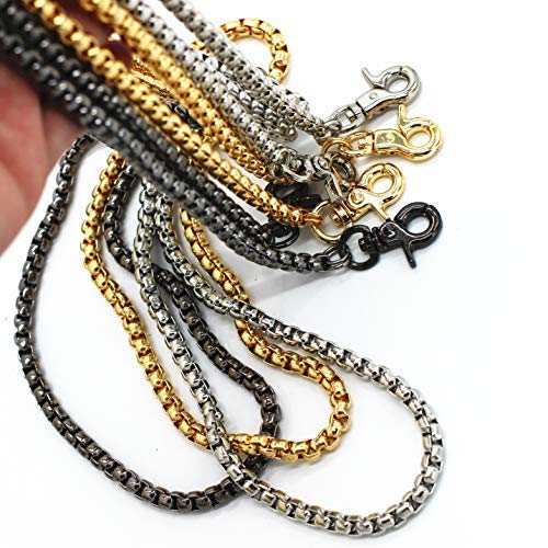 LONG TAO 55″ DIY Iron Box Chain Strap Handbag Chains Accessories Purse