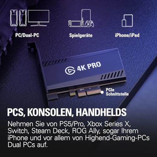 Elgato 4K Pro, interne Capture Card, 8K60-Passthrough – Ansicht 4