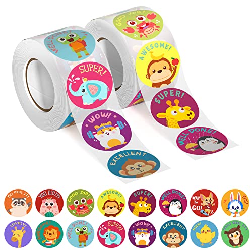 1000 PCS Teacher Stickers for Kids - 16 Specialized Designs for Teachers & Elementary School - Potty Training & Motivational Stickers