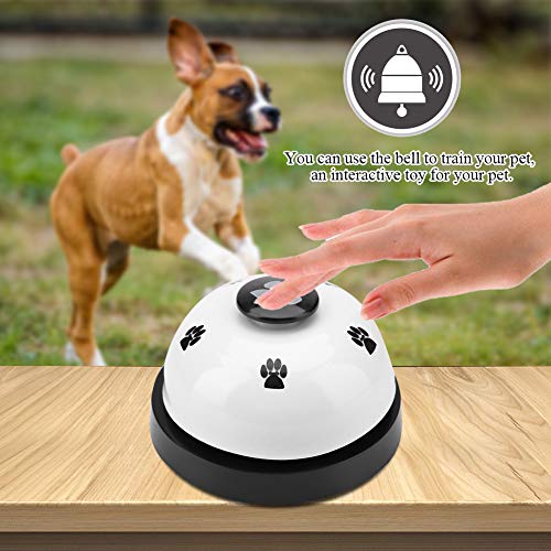 SUNGOOYUE Pet Bell Toy Interactive Toy for Dog Cat Iron Robuust Sustainable Sustainable for Pets and Gifts Liker Training (WHITE) - Afbeelding 5