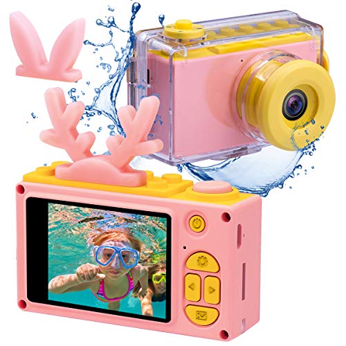 Kids Digital Cameras for Boys Girls HD 1080P Video Camera for Kids Children Selfie Camera Kids Toy Cameras Mini Child Camcorder for Age 6+ Boys/Girls Pink