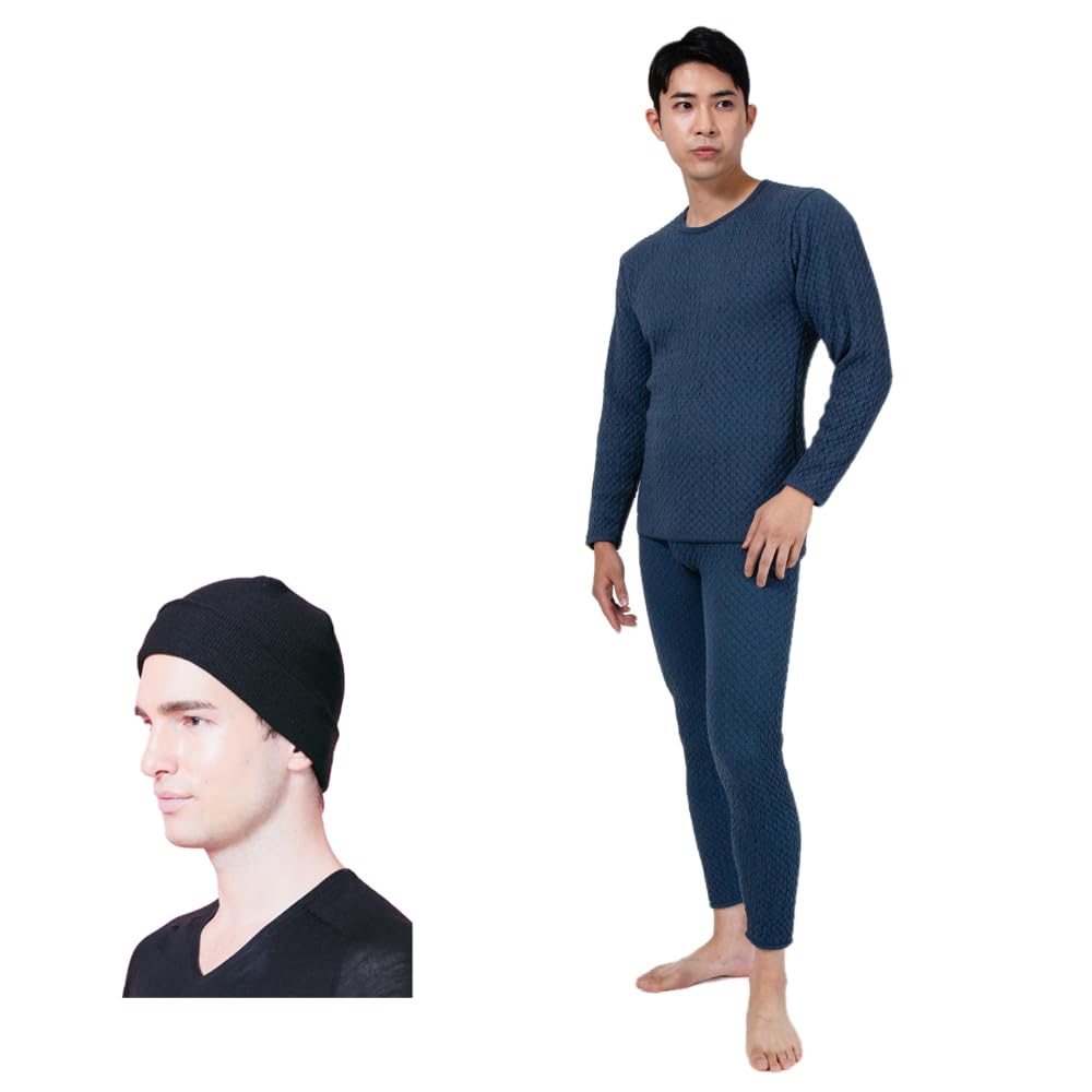 Amazon | チョモランマ サピウム 紳士用長袖丸首シャツ 前開きズボン下