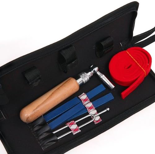 Pro Grand Piano Tuning Hammer Kit & Fork Mute Short Handle W/Case -1111