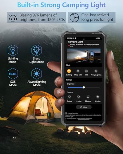 Ulefone Rugking 5 Pro Rugged Smartphone(2026)Android 16, 20000Mah Telefono Indistruttibile 16GB+256GB/2TB, 1000LM Super Torcia, 6.78''HD+, 64MP+20MP Visione Notturna Cellulare 4G Dual SIM/3 Slots/Nfc - 3