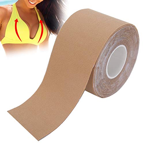 Fita push-up, fina, confortável, fácil de descascar 5 m x 6 cm, fita de sutiã para evitar a flacidez