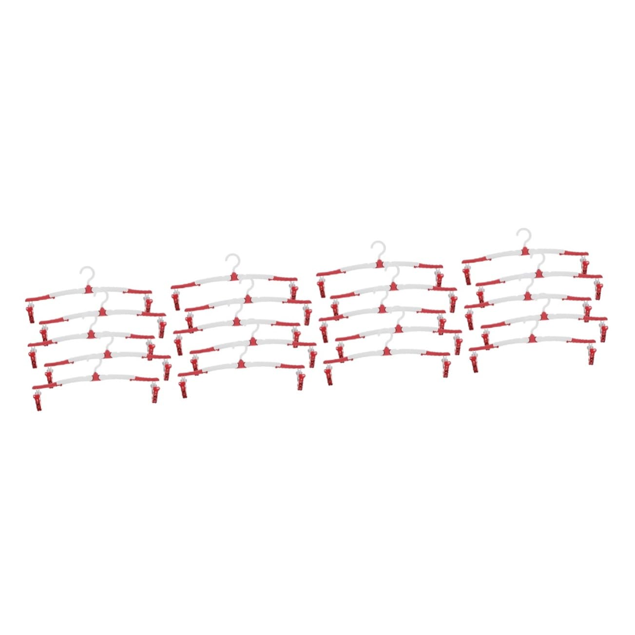 SOLUSTRE 20pezzi Grucce Da Viaggio Pieghevoli Appendini Leggeri e Resistenti Per Asciugare Vestiti Viaggio Design Salvaspazio Con Clip Per Pantaloni e Gonne Per Campeggio e Uso Quotidiano