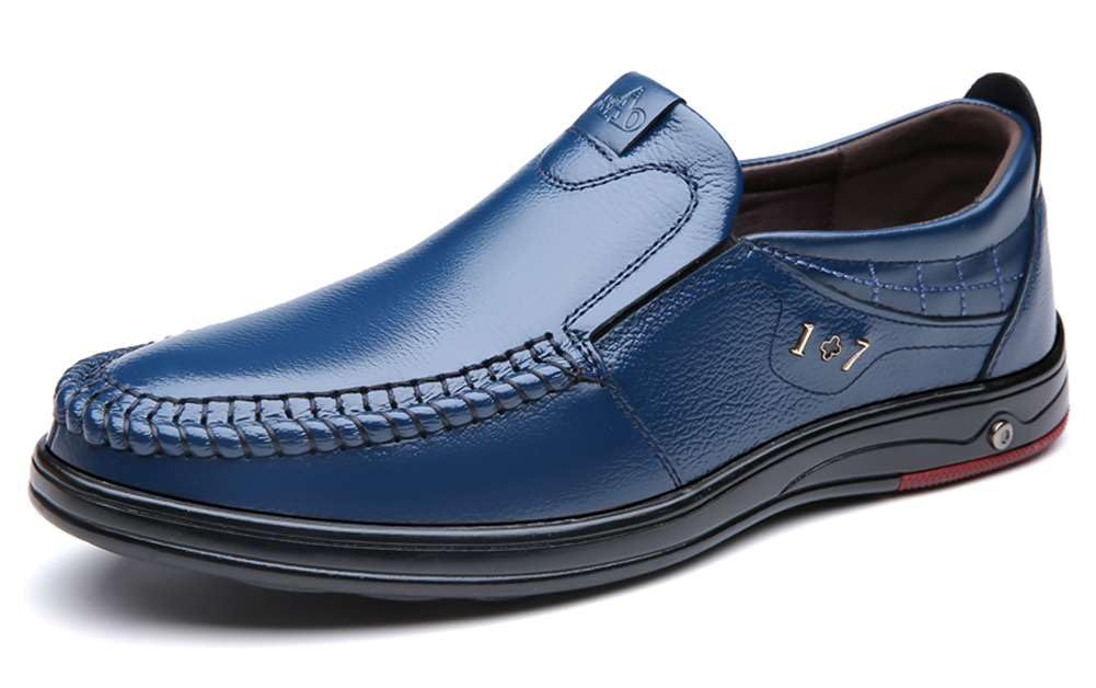 mitvrMens Casual Leather Shoes Business Slip-on Shoes Comfort Fashion Driving Shoes for Male