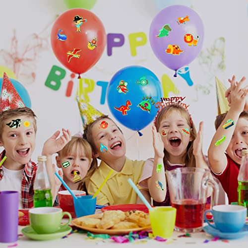 600 Pieces Glow In The Dark Temporary Tattoos For Kids Waterproof Luminous Tattoo Sticker Glow Mixed Style Cartoon Tattoo Unicorn Dinosaur Mermaid Animal Fake Tattoo Stickers 40 Sheets (Vivid Style) #TOP3