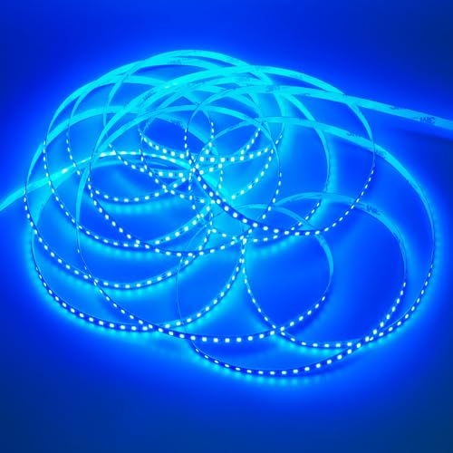 GOMING DC 24V 32.8ft(10M) Blue LED Strip Light 1200LEDs SMD2835 90W High Brightness No-Waterproof IP20 Flexible Ribbon for Garden Backyard Hallways Stairs Decoration Lighting(No Power Supply) - Image 4