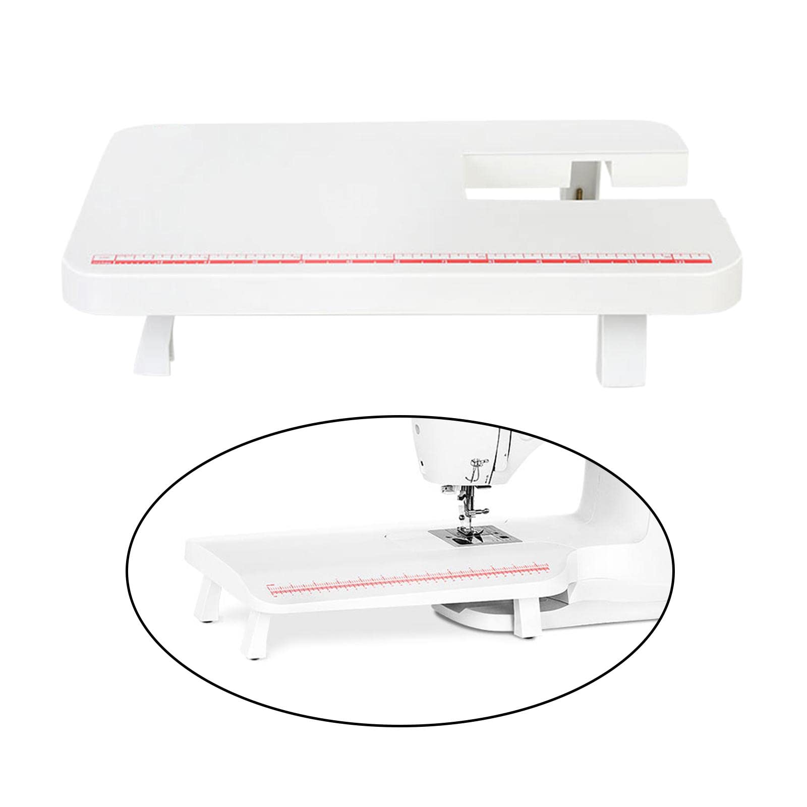 Oshhni Table de Machine à Coudre, Table d'extension de Machine à Coudre, Planche d'extension pour Singer 4411 4423 5511 5523, Blanche