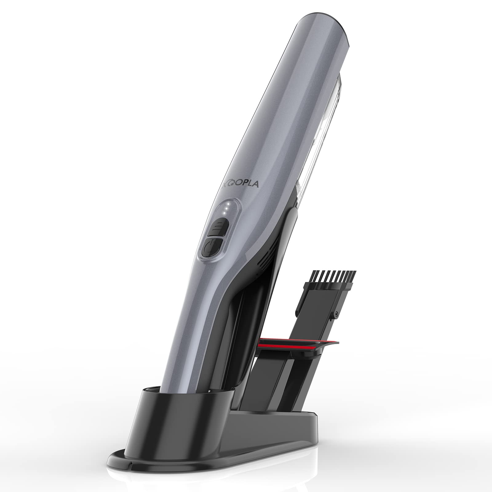 XooplaHandheld Vacuum Cordless, 13Kpa Powerful Rechargeable Car Vacuum Cleaner with 30 Mins Runtime & 200 ML Dust-bin & LED Light, Lightweight Portable Hand Held Vacuum for Car Home Office (XP-01)