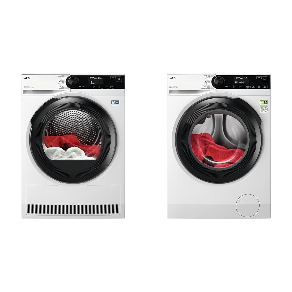 AEG TR8AMZ68 Wärmepumpentrockner/Serie 8000 mit AbsoluteCare & LR8AMZ49FL Waschmaschine/Serie 8000 mit PowerCare®