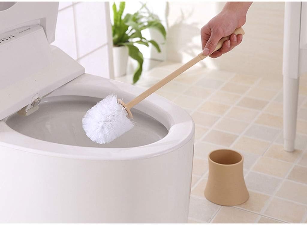SPOUR Toilet Brush Holder Toilet Brush, Household Bathroom Toilet Brush and Bracket Set, Soft Bristle Toilet Brush, Beautiful and Durable L,Toilet Brush with Holder