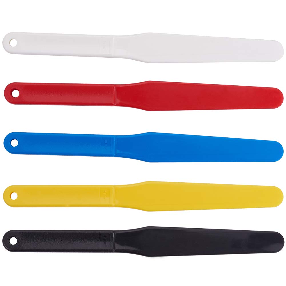 OLYCRAFT 5PCS Screen Printing Spatula 1.2” Width Plastic Spatulas Ink