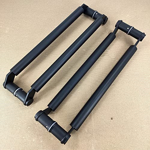 Poignée de porte coulissante push-pull noire de douche grange