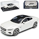 Volvo Polestar 1 Coupe Schnee Weiss Ab 2017 1/43 Norev Modell Auto mit individiuellem Wunschkennzeichen