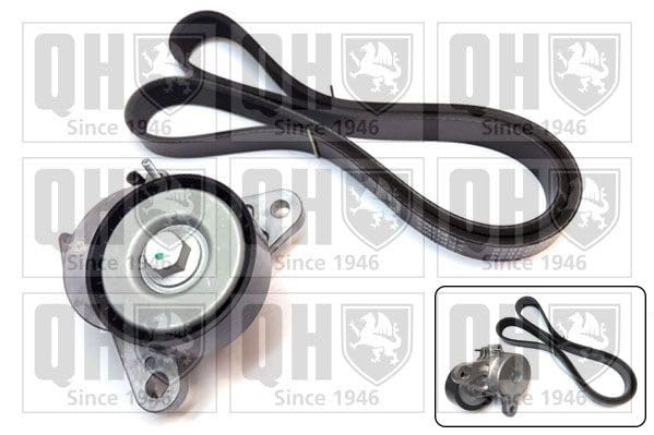 QUINTON HAZELL Kit Cinghie Poly-V QDK132 Compatibilità con VW Golf 7 Hatchback 5G1, BQ1, BE1, BE2 TIGUAN 5N, AUDI Q5 8RB A3 Sportback 8VA, 8VF A4 Avant 8K5, B8