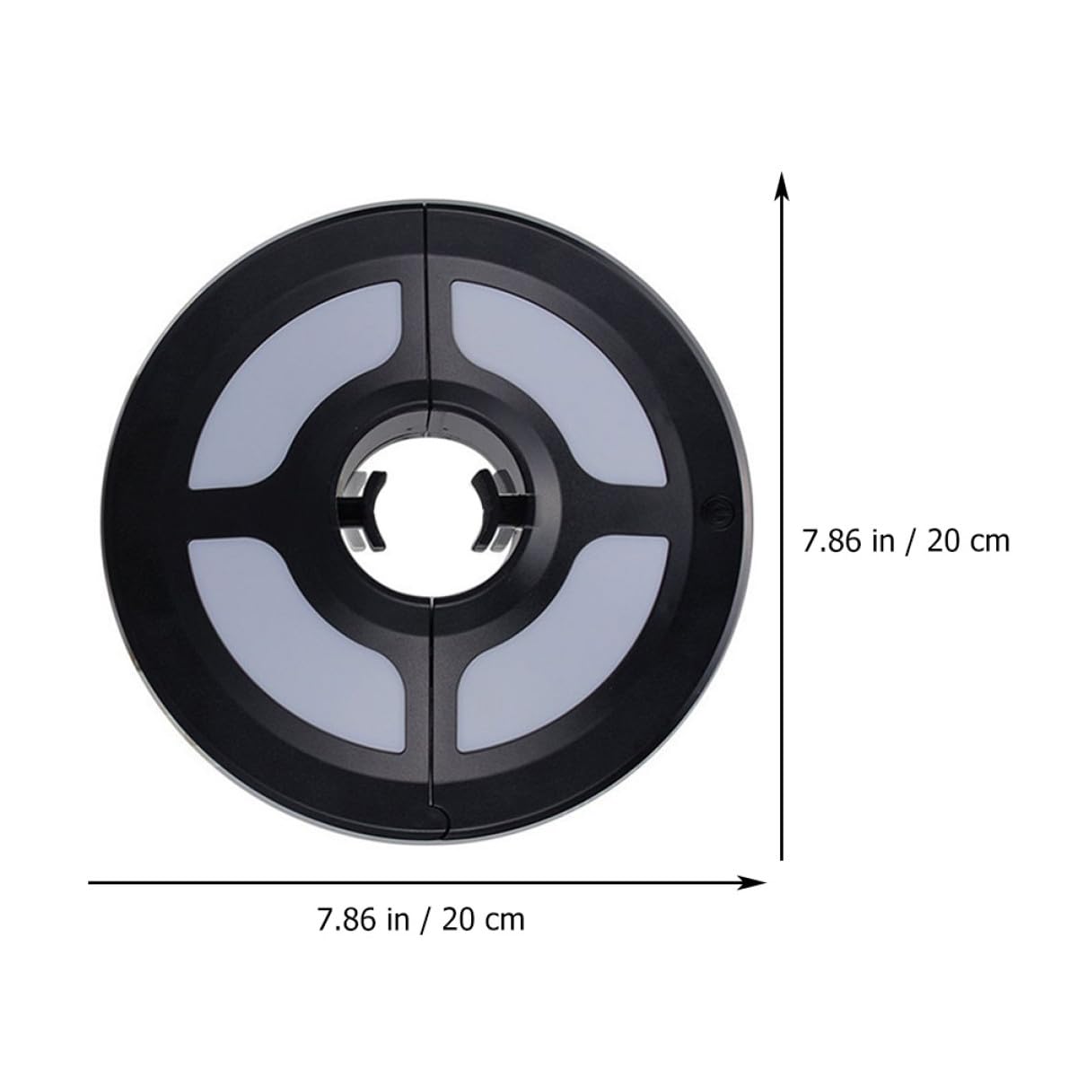 LIFKOME Lámpara LED Luz Brillante para Sombrilla de Jardín y Camping y Diseño Negro Material Abs Resistente para Uso al Aire Libre