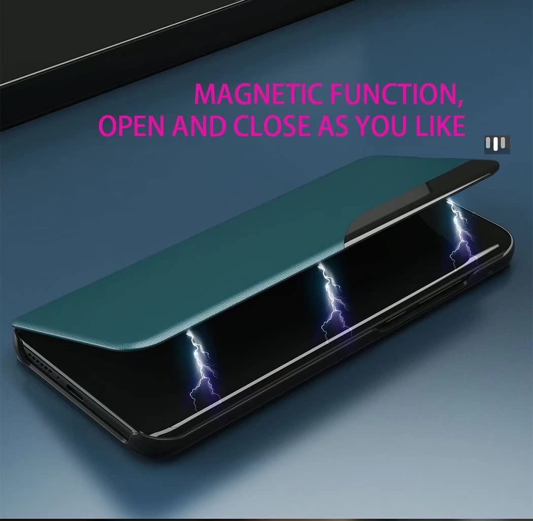 JIAFEI Custodia Per Xiaomi Redmi Note 11 Pro+ 5G Con Specchio E Supporto - Flip Traslucida, Pelle PU, Protezione Antiurto, Oro Rosa