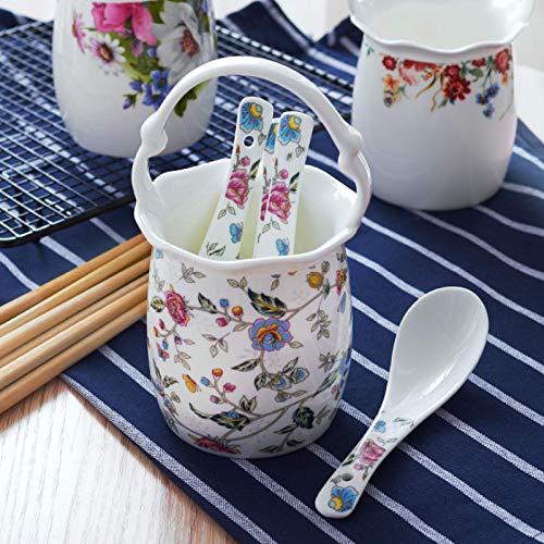 Tea-Set-for-Adults-Coffee-Cups-and-Saucers-Bone-China-Coffee-Cup-Set-Pink-Old-Country-Roses-Teapot-with-Spoon-Holder-for-Afternoon-TeaB-B