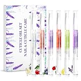 SULLMAR 6Pcs Nail Cuticle Oils Nail Nutrition Oil Pen Nail Nourishment Pens 6 Smell Cuticle Revitalizer for Agnail Nourish Skin Nail Care (6pcs)