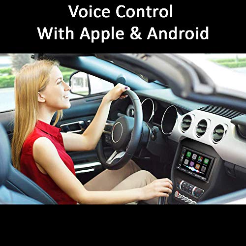 Image of Sony Car Stereo XAV-AX5500 17.6 cm (6.95 inch) Capacitive Touch Screen Digital Media Receiver with Bluetooth, Android Auto, Apple Car Play, WebLink Cast, PRE Out - 3 x 5V, Output Power - 55W x 4
