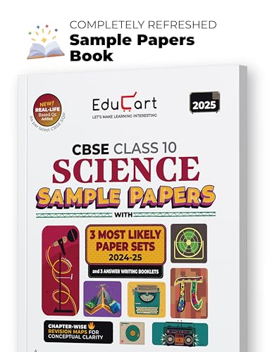 Image of Educart CBSE Sample Question Papers Class 10 Science Book (For 2025 Exam)