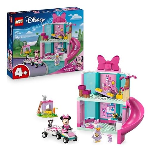 LEGO ǀ Disney Minnie’s Pet Hotel Building Toy with Minnie Mouse & Daisy Duck Mini Dolls, plus 3 Animal Figures - Gift for 4+ Year Old Girls & Mickey Mouse Clubhouse Fans - 43274