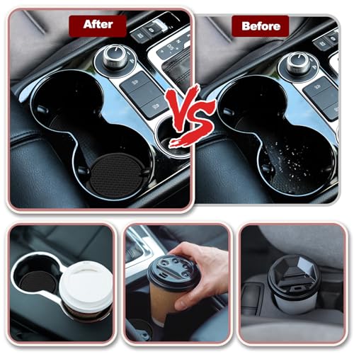 Portavasos para coche HARFINGTON en PVC negro miniatura 6