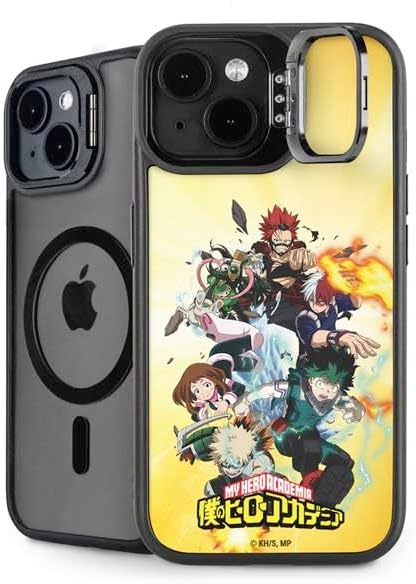 Skinit Kickstand Phone Case Compatible with iPhone 14 - Officially Licensed My Hero Academia Deku Squad Season 5 Design