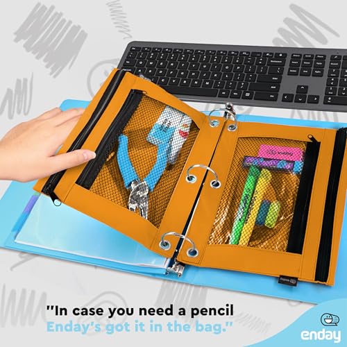 Image of Enday Pencil Pouch (Orange, 1)