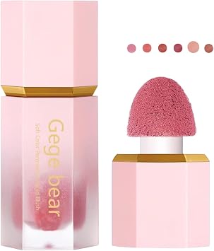 Blush Mousse, Fluffy Transparent Powder Liquid Blush, Smile, Moisturizing, Girly Natural Matte Rouge, Cheek Cosmetics-05#