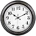 45Min 12-Inch Decorated Dial Face Retro Wall Clock, Silent Non-Ticking Round Home Decor Wall Clock with Fern/Phoenix/Peacock/Peony (Black-Gold)